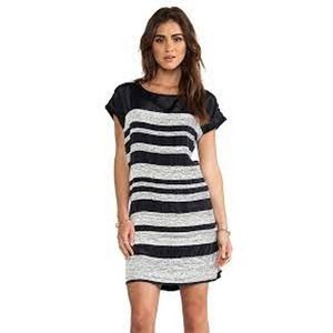Dolan Mini Sequin Stripe Shift Dress XS